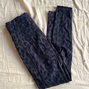 VS Green and black Leopard leggings